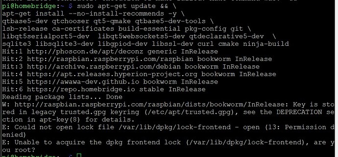 Developer packages install error