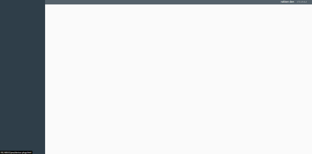 Accessing the plugs section makes the page blank - Bug reports - deCONZ ...